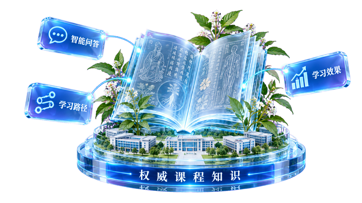权威课程知识连接智能问答、学习路径和学习效果